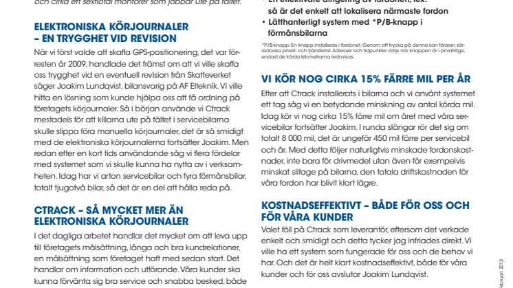 I FOKUS: AF Elteknik, Andreasson & Forsgren Elteknik AB