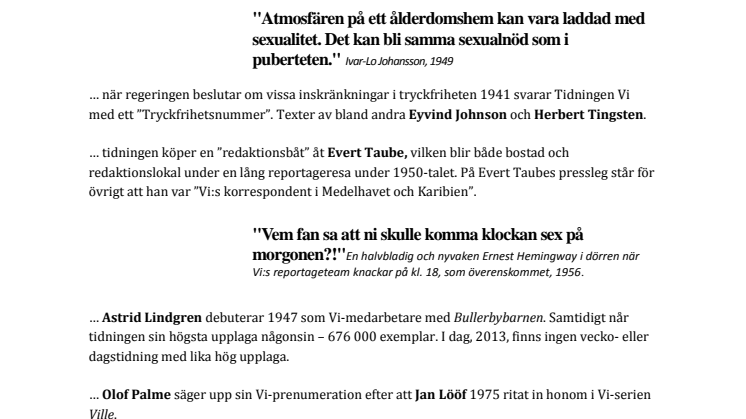 Visste du att??