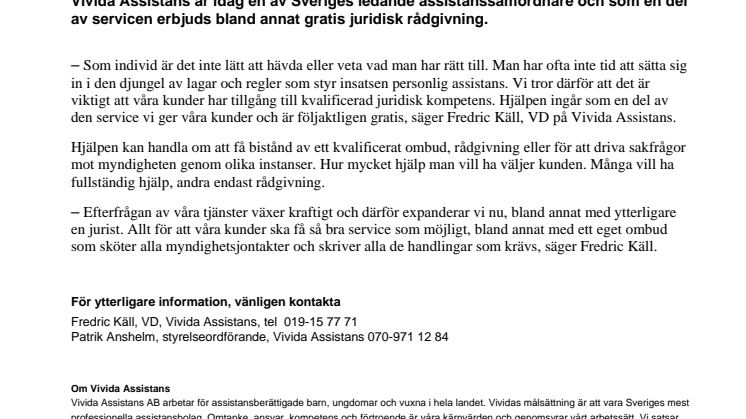 Vivida Assistans expanderar i Örebro