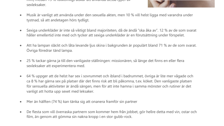 ​74 % kan tänka sig att onanera framför sin partner