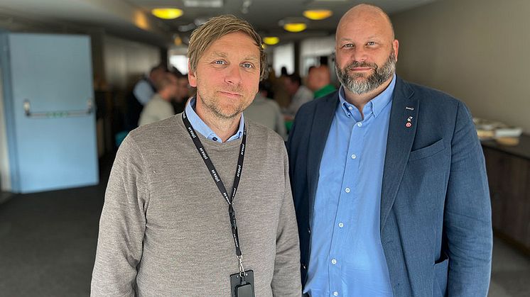 Näringslivschef och kommunstyrelsens ordförande ser näringslivsmätningar som viktiga inspel till fortsatt utveckling. Foto: Christer Lindström