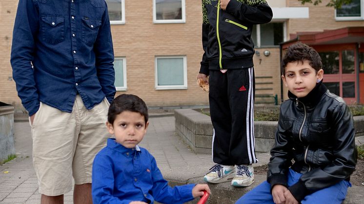 Muri Romani Familja. Foto på Dusan och hans bröder.