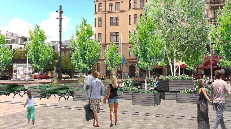 Sommarchill med musik på Gröna & Sköna Sundstorget