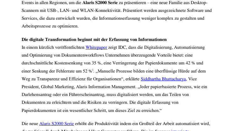 Kodak Alaris gibt die nächste Phase des IN2 Ecosystem bekannt, mit der die Informationserfassung weniger komplex wird