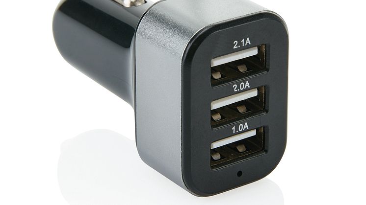 Trippel USB-laddare