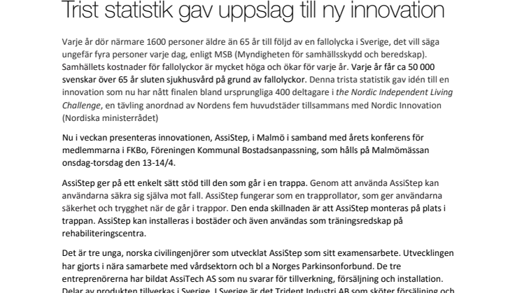 Ny innovation förhindrar fallolyckor
