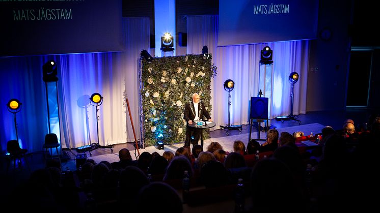 Högskolan Västs nye rektor Mats Jägstam installerades under festliga former. Foto: Sofia Brolin