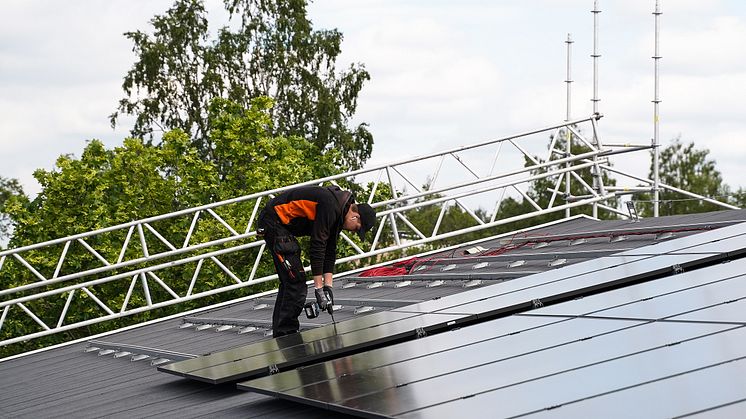 Solcellsmontörerna väljer infästning av högsta kvalitet