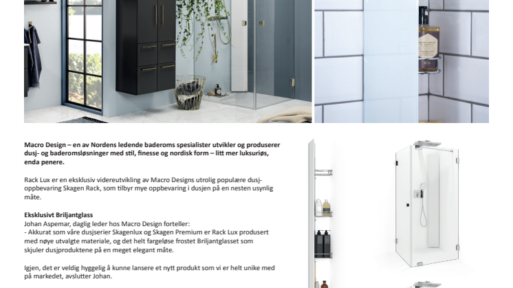 Macro Design lanserer Rack Lux – En eksklusive skjult oppbevaring