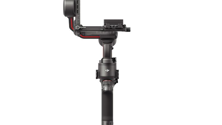 DJI RS 3 - Complete setup - front view (no camera, no tripod)