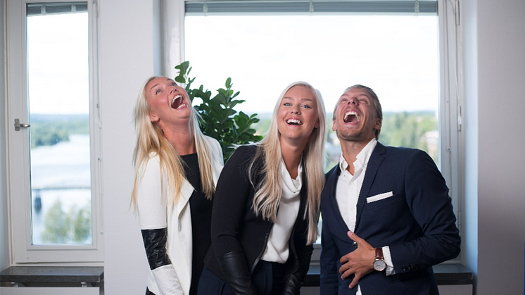 Professionals Nords Ledningsgrupp, f.v. Regionchef Södra Norrland Linnea Lindberg, Regionchef Norra Norrland Moa Markgren, Vd och grundare Mattias Matsson 