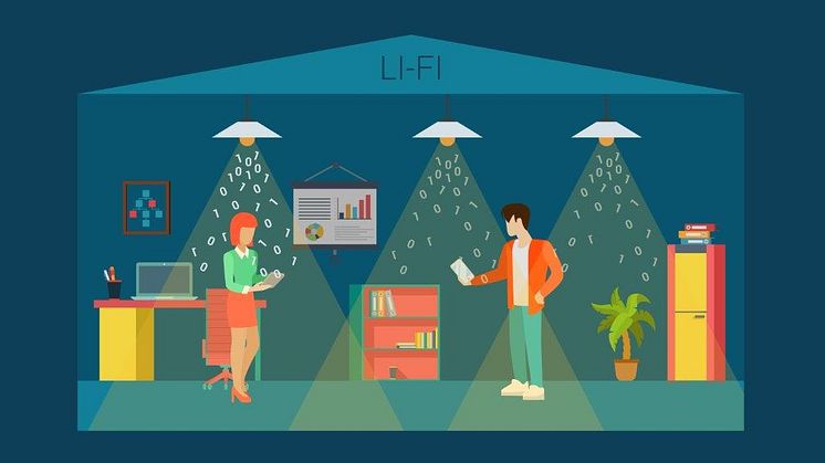 Visible Light Communications uses common household LED light bulbs to enable data transfer