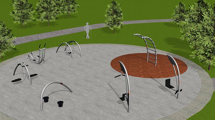 Utegym i Beijers park