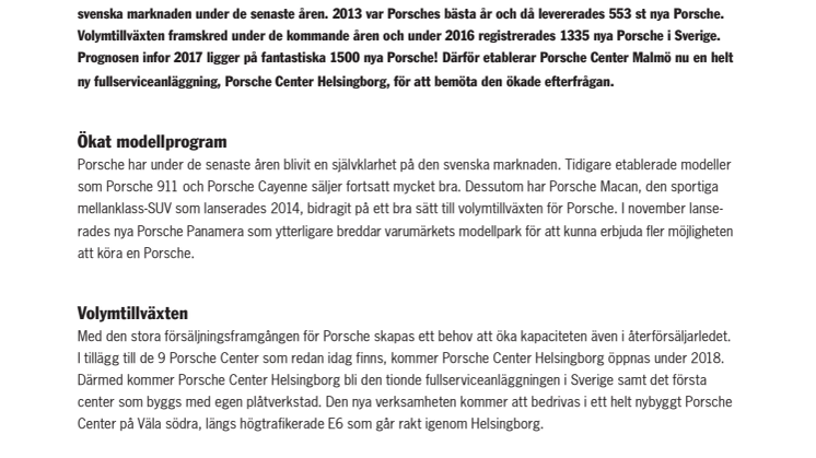 Porsche Center Malmö expanderar!