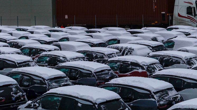 BMW i3 på kaia i Drammen