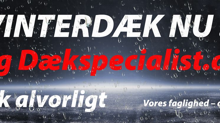 Husk vinterdæk nu!