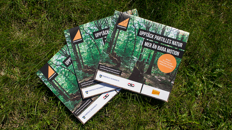 Nu kan du hämta en gratis orienteringskarta på flera mötesplatser i Partille. Foto: Partille kommun. 