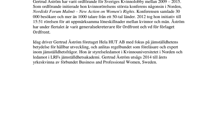 Nomineringstext Gertrud Åström