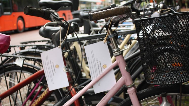 Ensamma cyklar i Tingvallastaden lappas under vecka 11.