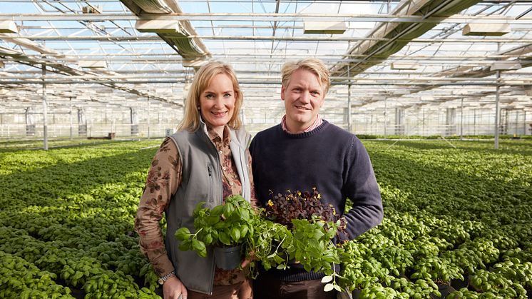 Anna och Daniel Bertland som i Kabbarp utanför Staffanstorp ska utveckla ett unikt skånskt besöksmål med inspirerande utställning av växthus och uterum.