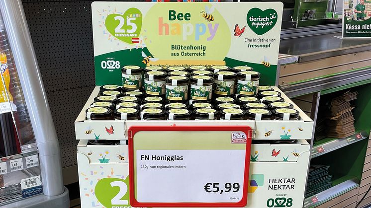Oberösterreichischer Honig unterstützt den Tierschutz: Fressnapf verkauft Honig für den Tier- und Artenschutz