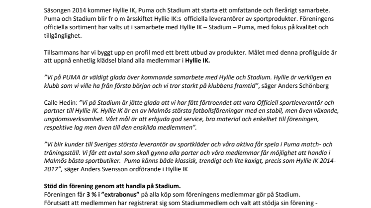 Hyllie IK - Stadium - Puma