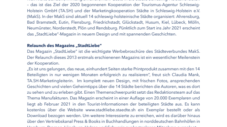 Die neue Stadtliebe - Erstmals gemeinsame Werbung von Landes- und Städtemarketingorganisation