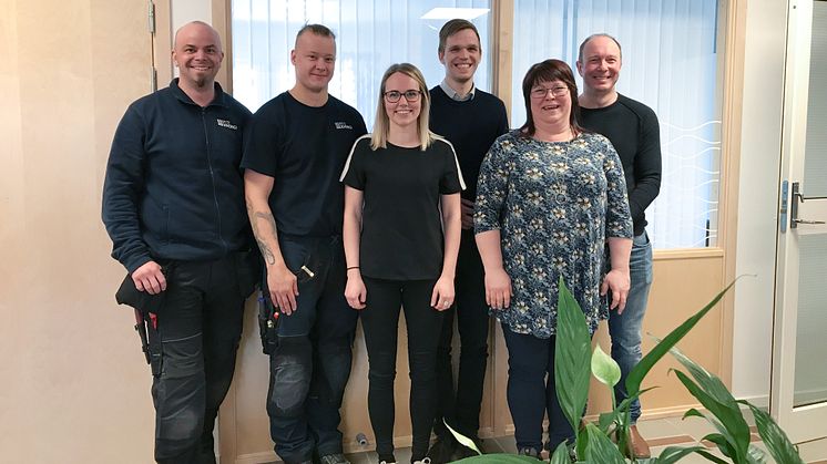Daniel Öberg, Jimmy Berggren, Sofia Viksten, Robin Karlsson, Monica Kron och Jerry Bergström.