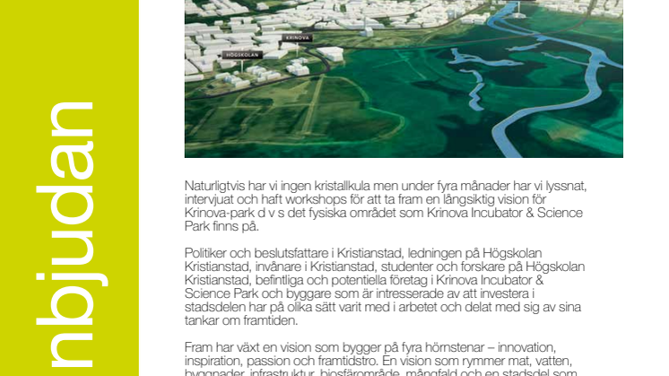 Hur ser området Krinova-park ut om 20, 50 eller 100 år?