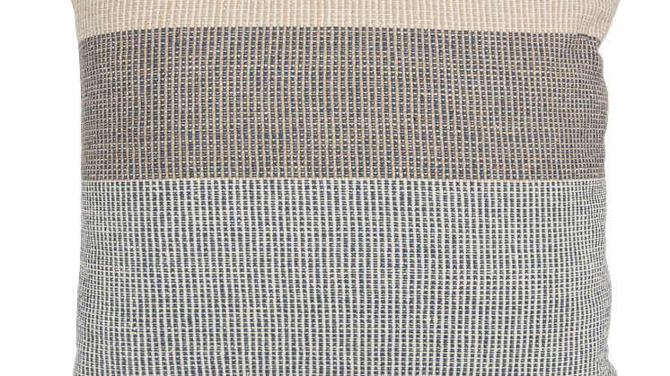 Sierkussen BERGFLETTE groenblauw of beigeblauw