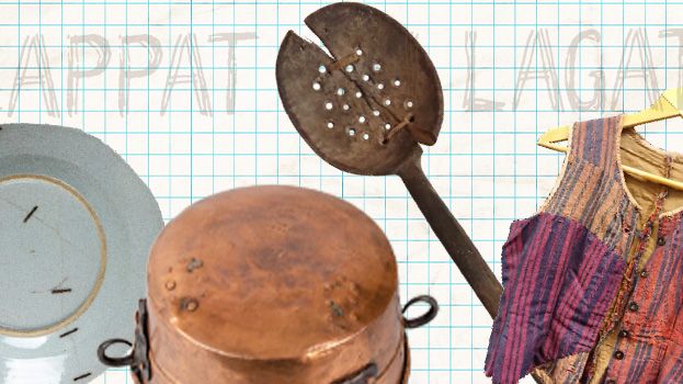 Lappat och lagat - En utställning om konsten att fixa det som blivit trasigt.