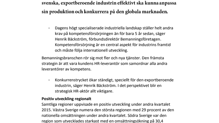 God kompetensförsörjning centralt för industrin