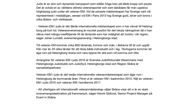800 judofantaster till Helsingborg