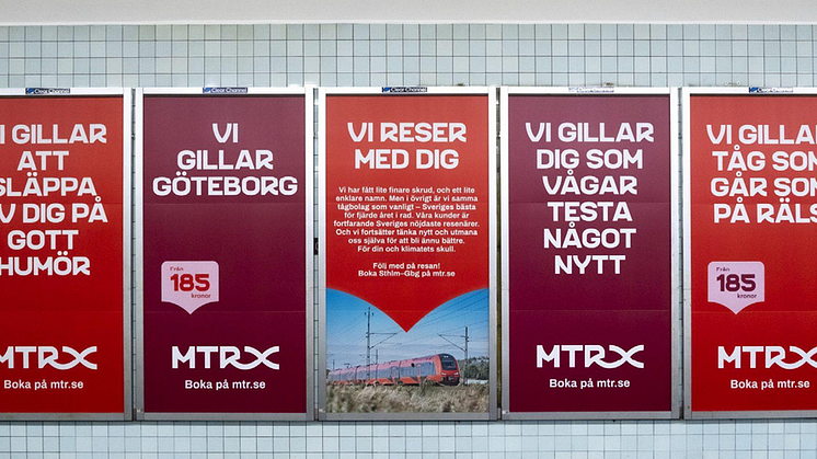 Uppdraget innefattar bl.a. reklamuppsättning i spår- och stationsmiljö för tunnelbanans 100 stationer. Foto: Identity Works