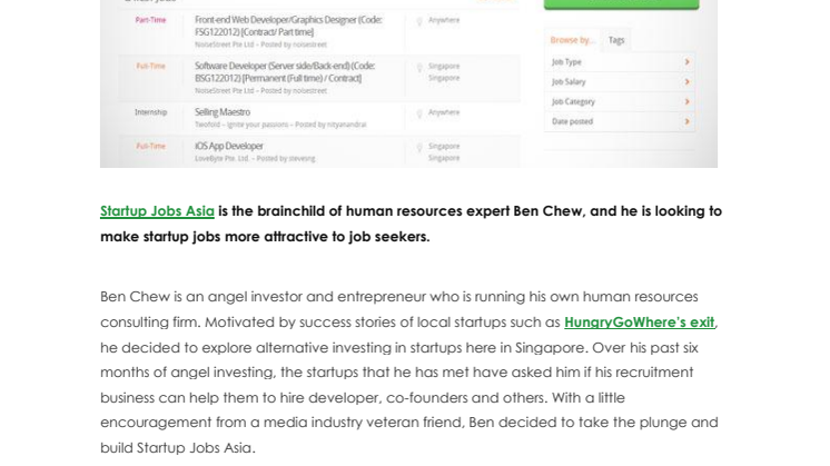 Startup Jobs Asia Aims To Make Startup Careers As Attractive As Mainstream Jobs
