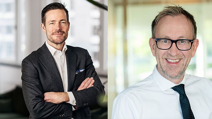 Alexis Låftman Kahlmann, VD GK Sverige och Kim Robert Lisø, koncernchef GK Gruppen