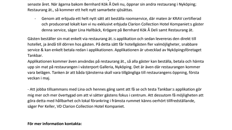 ​Ny teknologi bidrar till hållbara affärsmöjligheter i Nyköpings besöksnäring!