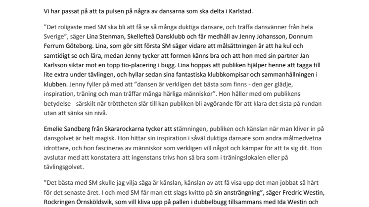 SM 2013 närmar sig med stormsteg