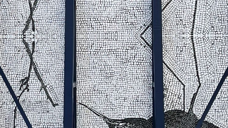 Faldbakken mosaikk Close up