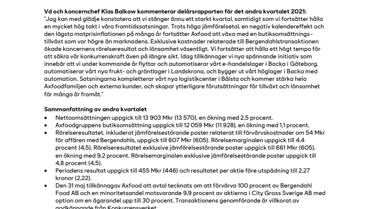 Pressmeddelande Axfood delårsrapport andra kvartalet 2021.pdf