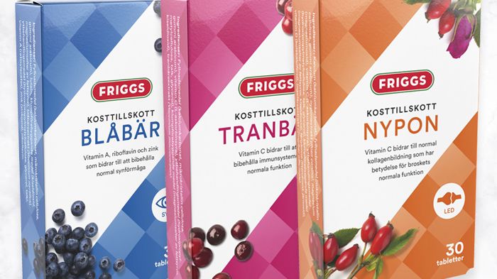 Nyhet i dagligvaruhandeln - Kosttillskott med Nypon, Blåbär & Tranbär