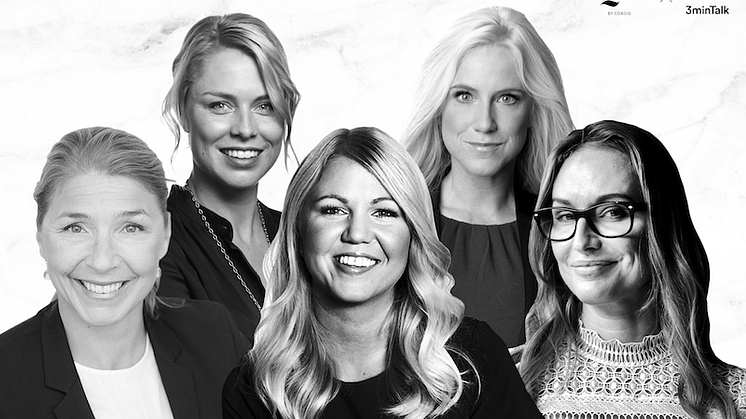 Från vänster; Charlotta Rehman, Josefin Landgård, Elina Berglund Scherwitzl, Frida Boisen och Tuva Palm.