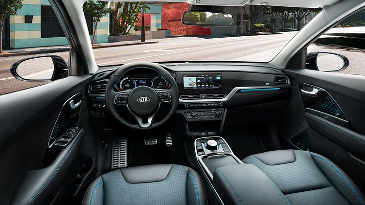 Större pekskärm och UVO Connect, ett par av nyheterna i uppgraderade Kia e-Niro.