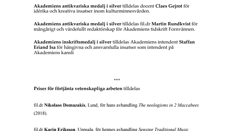 Gad Rausings pris på 1,5 miljon kronor tilldelas konsthistoriker Lena Liepe