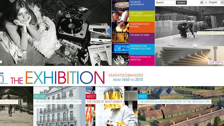 Virtuell utställning i samband med Saint-Gobains 350-årsjubileum