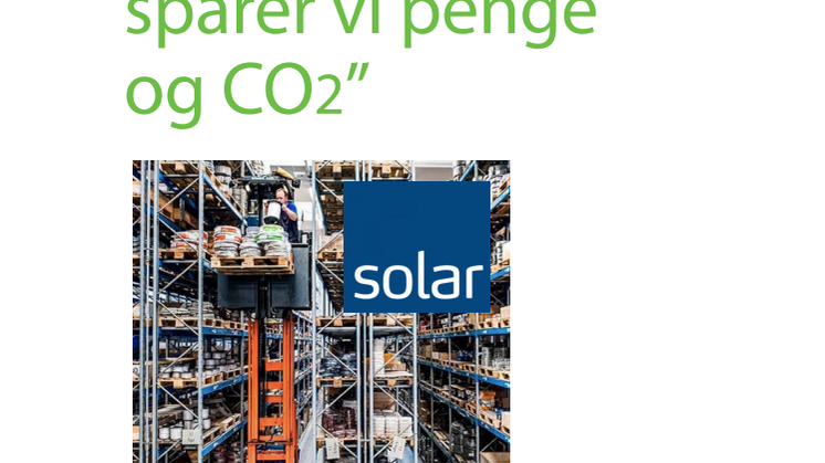 Solar sparer penge og CO2 med innovativt pallestativ 