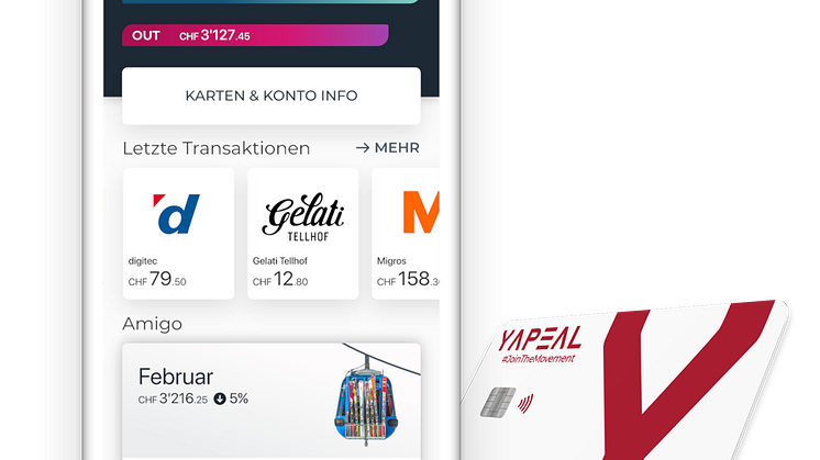 Visa Debit mit Yapeal - App