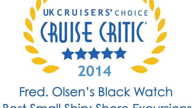 Fred. Olsen Cruise Lines wins top accolades in the  Cruise Critic ‘UK Cruisers’ Choice Awards 2014’