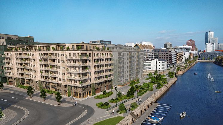 Brf Skeppskajen i Malmö är ett av Riksbyggens kommande bostadsprojekt.