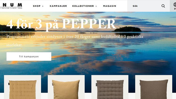 LINUMS webshop, www.linumdesign.com